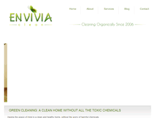 Tablet Screenshot of enviviaclean.com